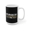 Spurgeon 46 Minnesota Hockey Ceramic Coffee Mug In Black, 15oz
