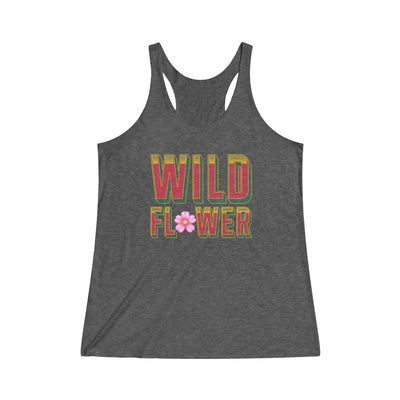 "Wild Flower" Women's Tri-Blend Racerback Tank