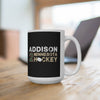 Addison 2 Minnesota Hockey Ceramic Coffee Mug In Black, 15oz