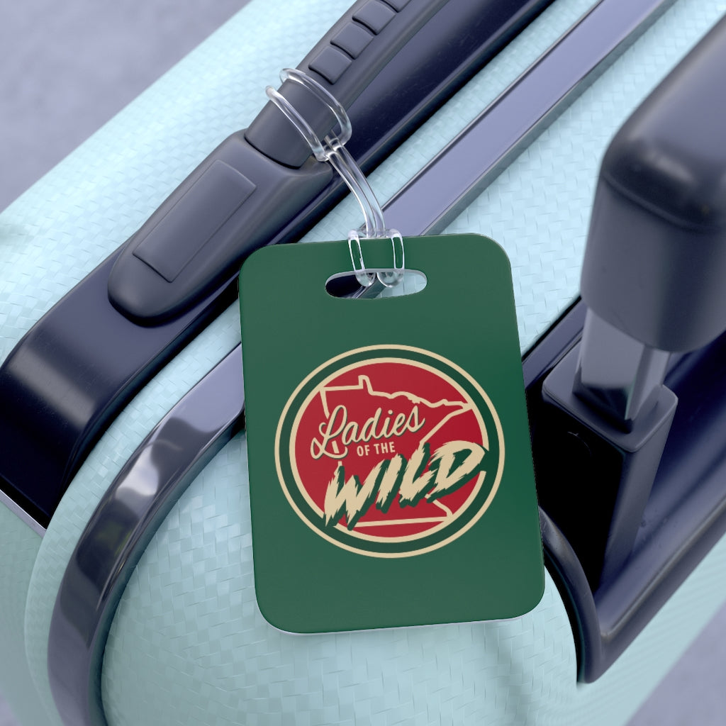 Ladies Of The Wild Bag Tag In Forest Green