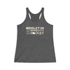 Middleton 5 Minnesota Hockey Women's Tri-Blend Racerback Tank Top