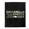 Zuccarello 36 Minnesota Hockey Velveteen Plush Blanket