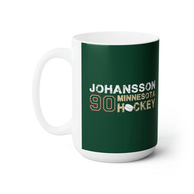 Johansson 90 Minnesota Hockey Ceramic Coffee Mug In Forest Green, 15oz